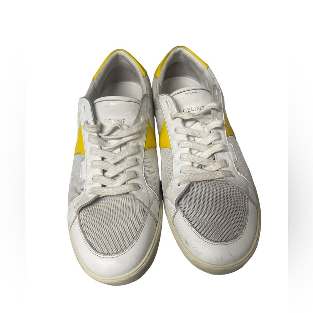 CELINE Leather Colorblock Pattern Sneakers Size: 12 | EU 45